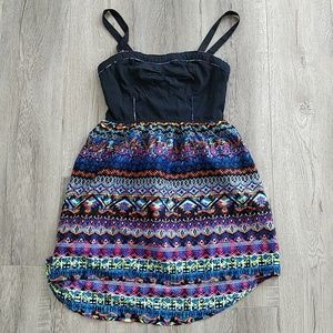 Aztec tribal high-lo dress